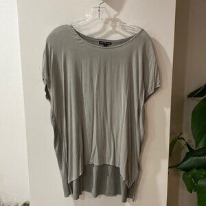 JAMES PERSE grey gray oversize sand wash drape 3 L